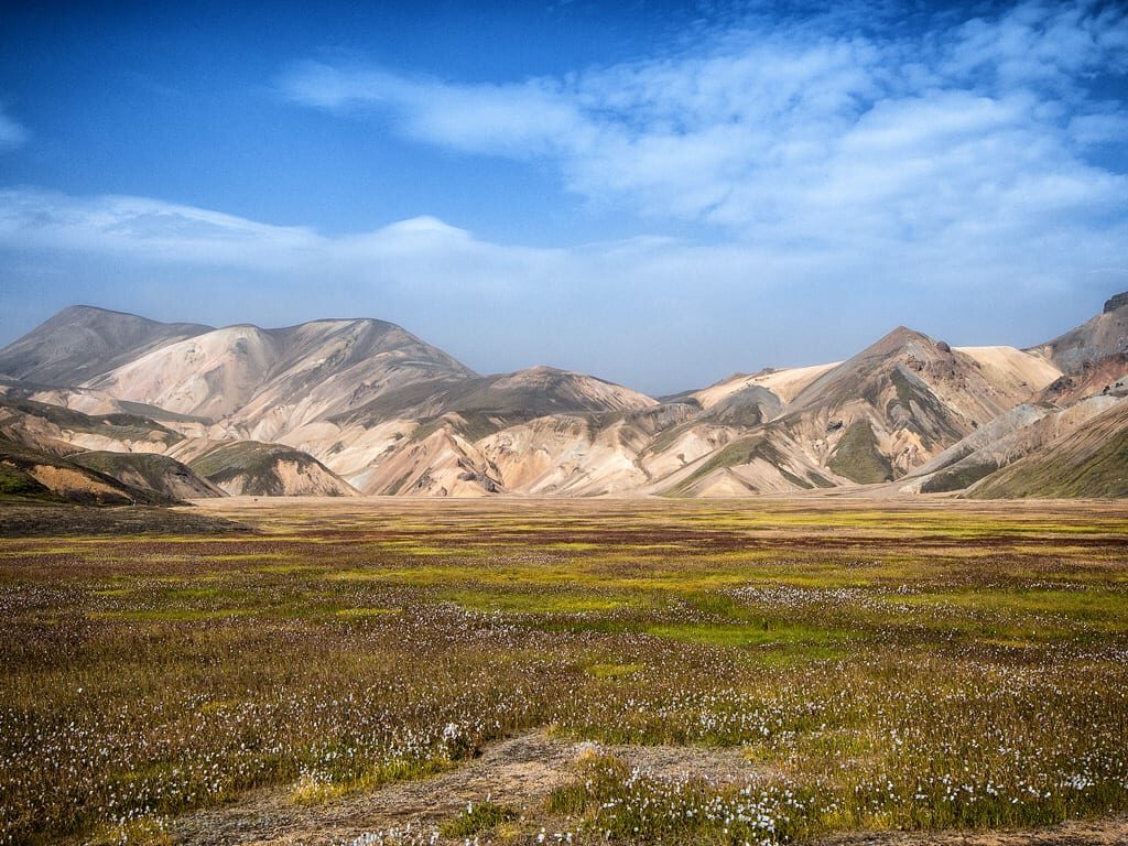 Ryolitowe skały w Landmannalaugar