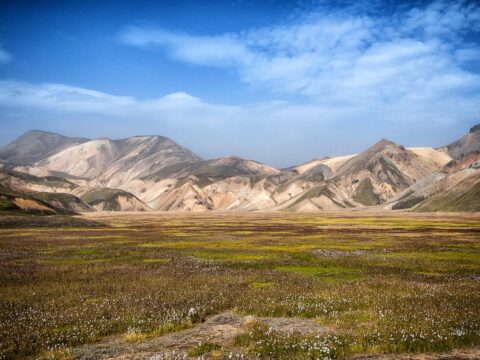 Masyw Haalda od strony Landmannalaugar