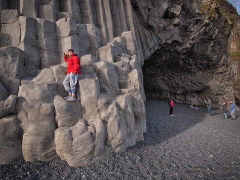 Cave on Reynisfjara beach