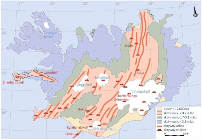 Mapa geologiczna Islandii