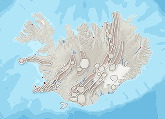 Map of Iceland's volcanic systems