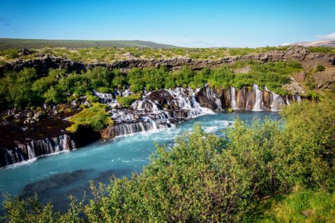 wodospad Hraunfossar