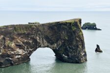 The rock arch of the Dyrhólaey peninsula