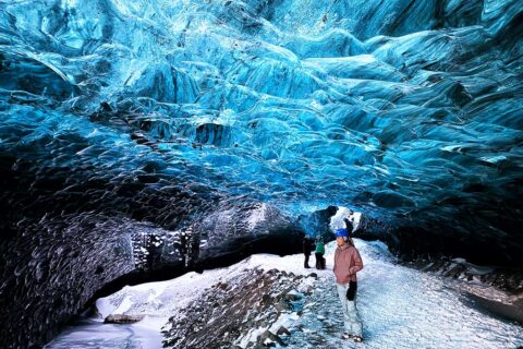 road inside the ice cave