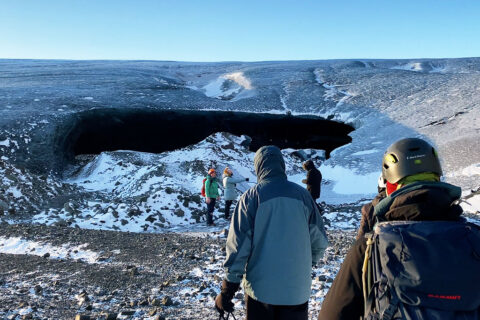 ice cave entrance at Jokulsarlon