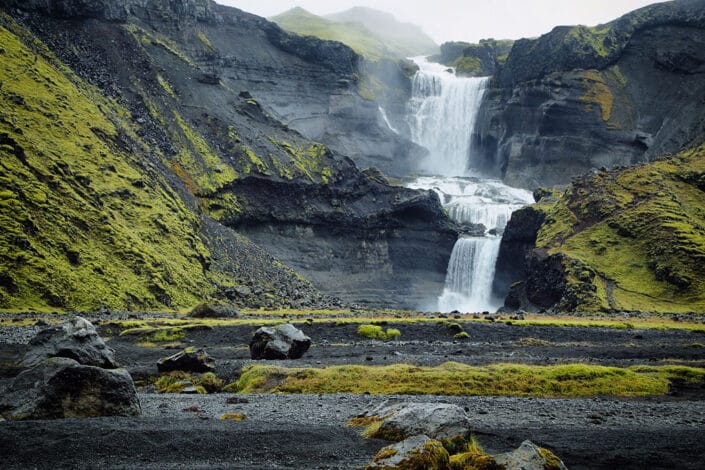 Ofaerufoss waterfall
