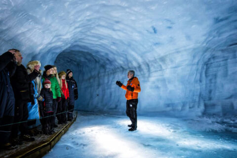 guided tour inside the Langjokull glacier