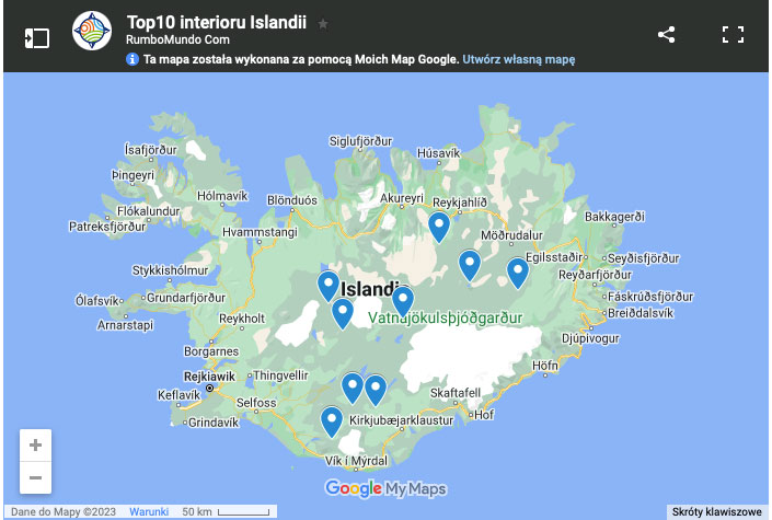 Mapa dojazdu do Stokksnes