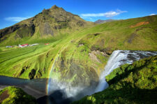 rainbow over Skogafoss