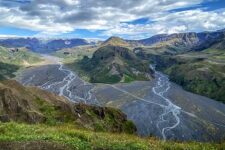 Thorsmork valley from Valahnukur viewpoint