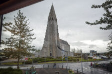 Hallgrimskirkja from Loki restaurant