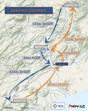 Mapa położenia kempingu Hvanngil