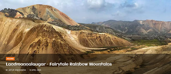 rainbow mountains in Iceland