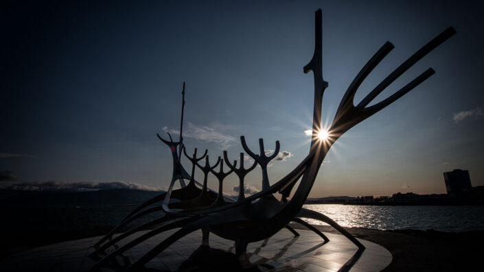 Rzeźba Sun Voyager (aut. Jón Gunnar Árnason) w Reykjaviku