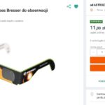 okulary do obserwacji zaćmienia Słońca